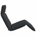 Șezlong pliabil negru 175x54x8,5 cm țesătură Oxford - WALTI WALTI