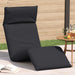 Șezlong pliabil negru 175x54x8,5 cm țesătură Oxford - WALTI WALTI