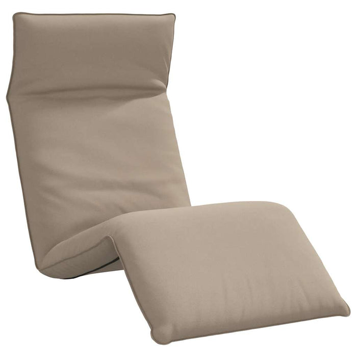 Șezlong pliabil, gri taupe, 175x54x8,5 cm, țesătură Oxford - WALTI WALTI
