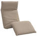 Șezlong pliabil, gri taupe, 175x54x8,5 cm, țesătură Oxford - WALTI WALTI