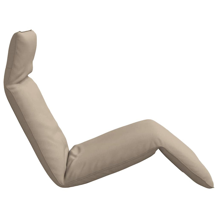 Șezlong pliabil, gri taupe, 175x54x8,5 cm, țesătură Oxford - WALTI WALTI
