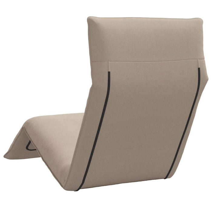 Șezlong pliabil, gri taupe, 175x54x8,5 cm, țesătură Oxford - WALTI WALTI