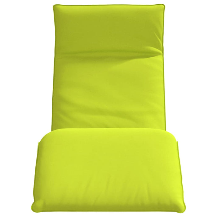 Șezlong pliabil, verde aprins, 175x54x8,5 cm, țesătură Oxford WALTI