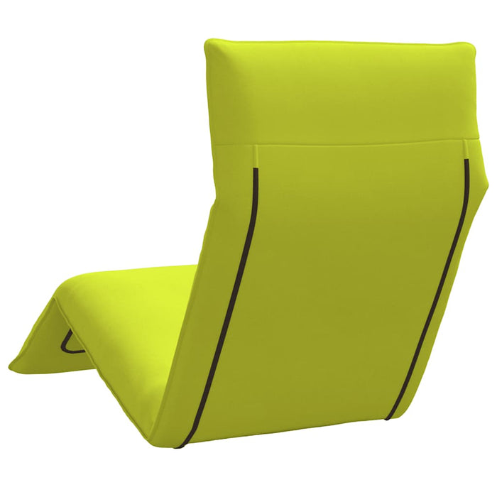 Șezlong pliabil, verde aprins, 175x54x8,5 cm, țesătură Oxford WALTI