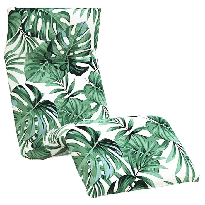 Șezlong pliabil cu model de frunze 175x54x8,5cm țesătură Oxford - WALTI WALTI