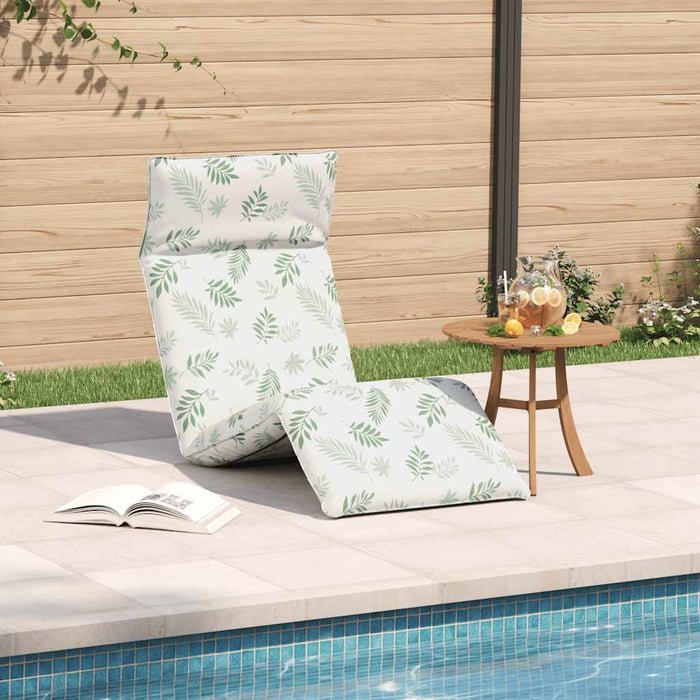 Șezlong pliabil cu model de frunze 175x54x8,5cm țesătură Oxford - WALTI WALTI