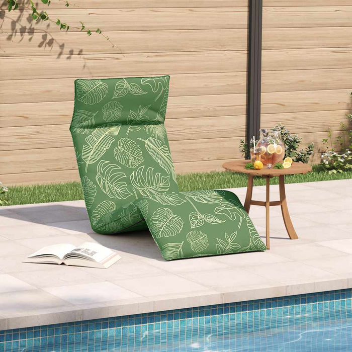Șezlong pliabil cu model de frunze 175x54x8,5cm țesătură Oxford - WALTI WALTI