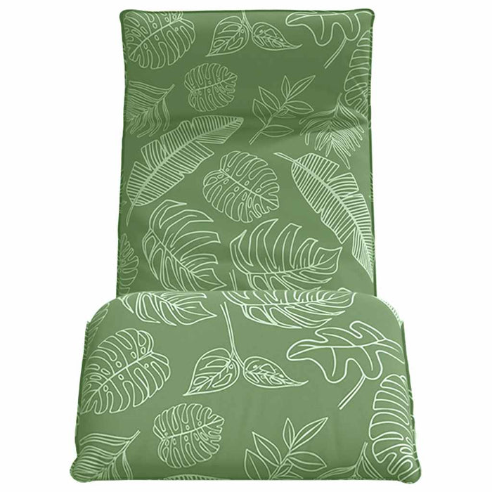 Șezlong pliabil cu model de frunze 175x54x8,5cm țesătură Oxford - WALTI WALTI