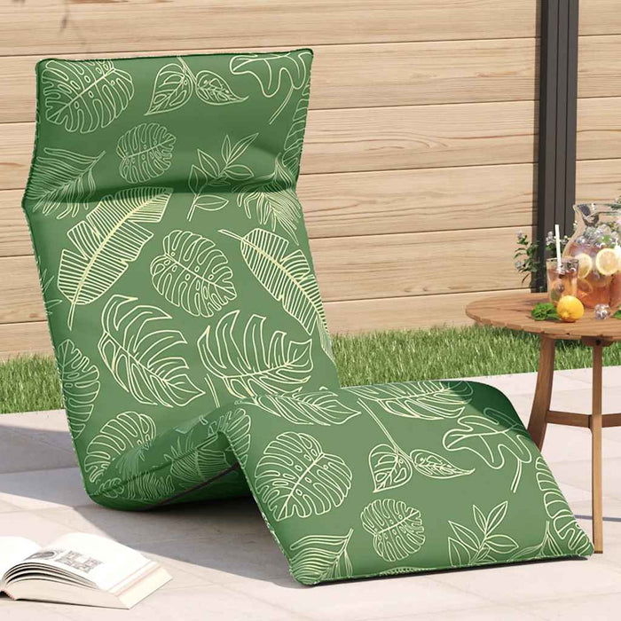Șezlong pliabil cu model de frunze 175x54x8,5cm țesătură Oxford - WALTI WALTI