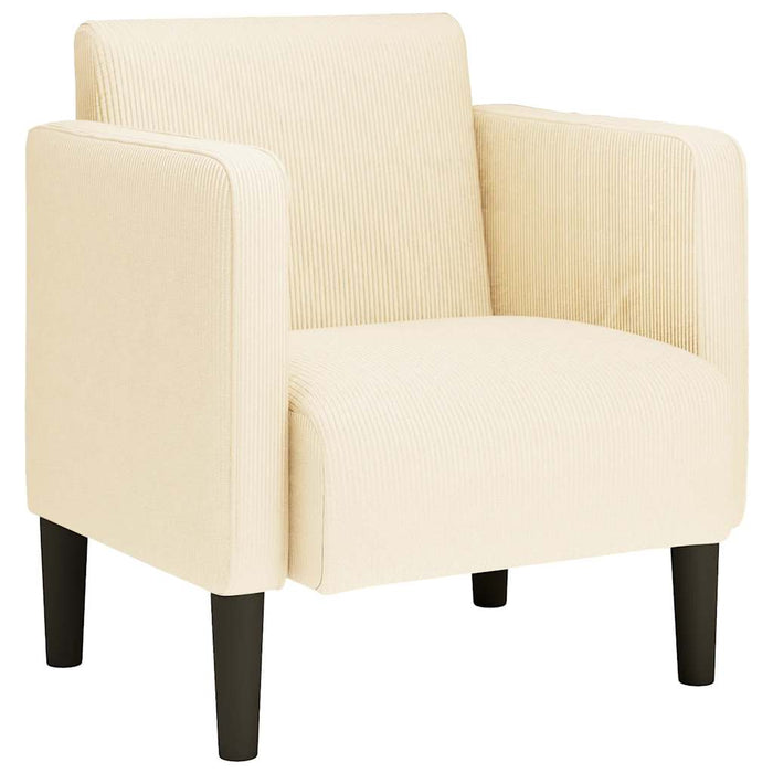 Canapea scaun cu cotiere crem 54 cm țesătură velur - WALTI WALTI