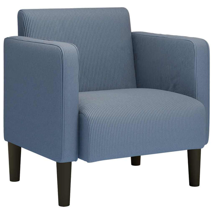 Canapea Scaun cu cotiere, țesătură velur albastru 54 cm - WALTI WALTI