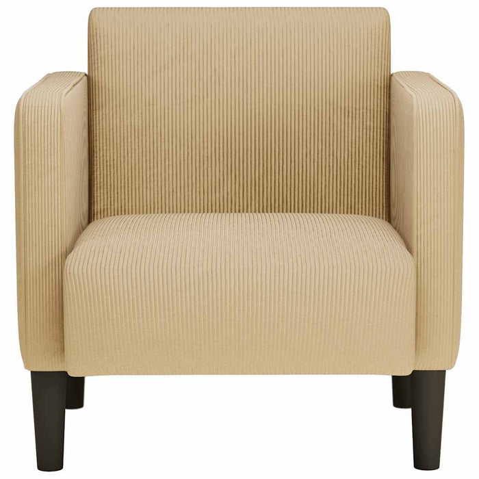 Canapea scaun cu cotiere verde deschis gri 54 cm țesătură velur - WALTI WALTI