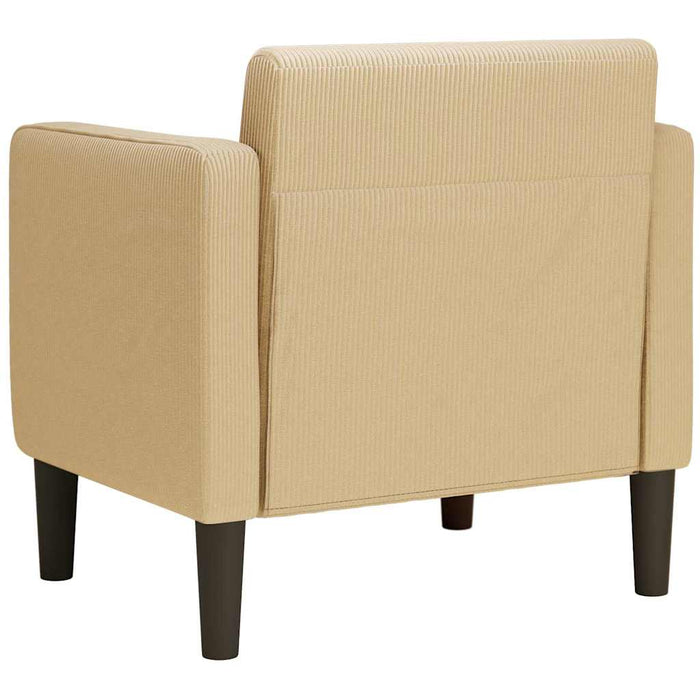 Canapea scaun cu cotiere verde deschis gri 54 cm țesătură velur - WALTI WALTI