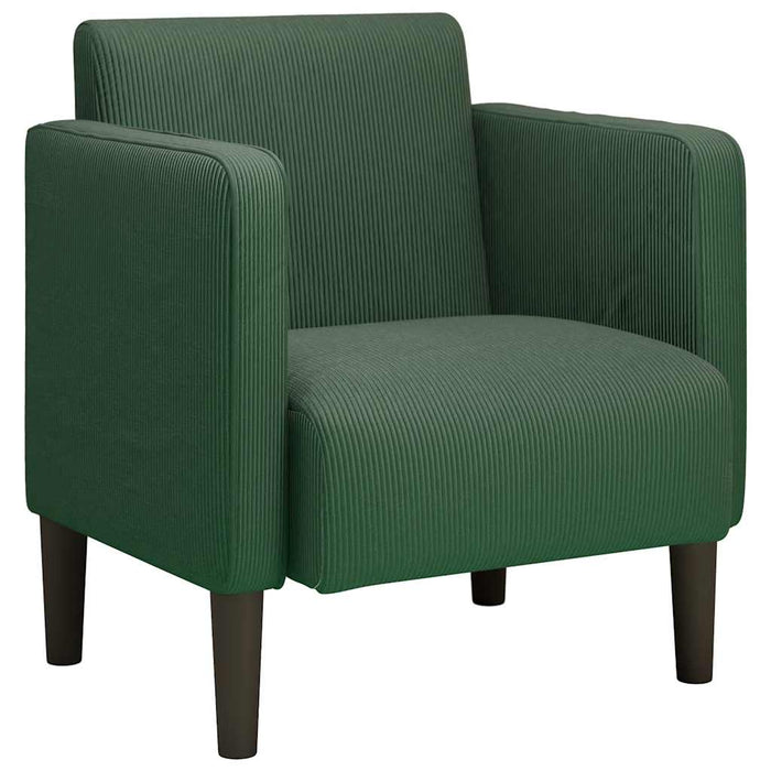 Canapea fotoliu cu cotiere verde închis 54 cm țesătură velur - WALTI WALTI