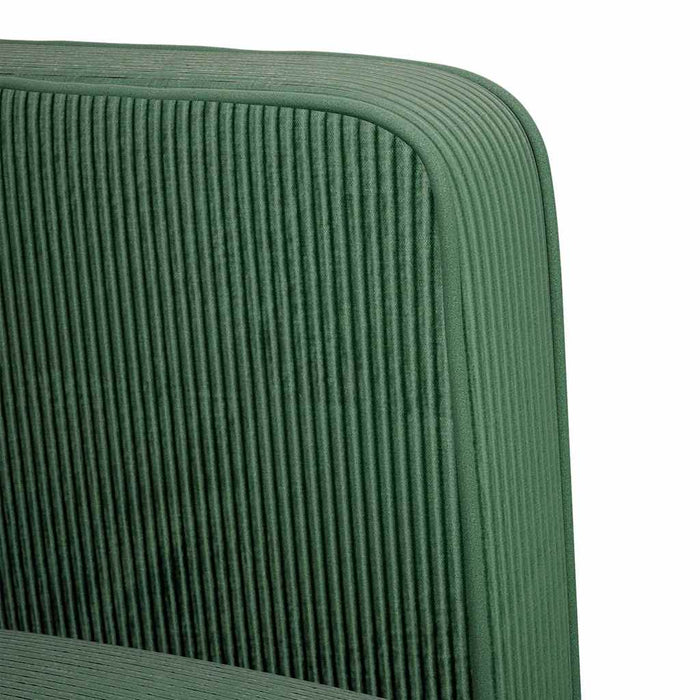Canapea fotoliu cu cotiere verde închis 54 cm țesătură velur - WALTI WALTI