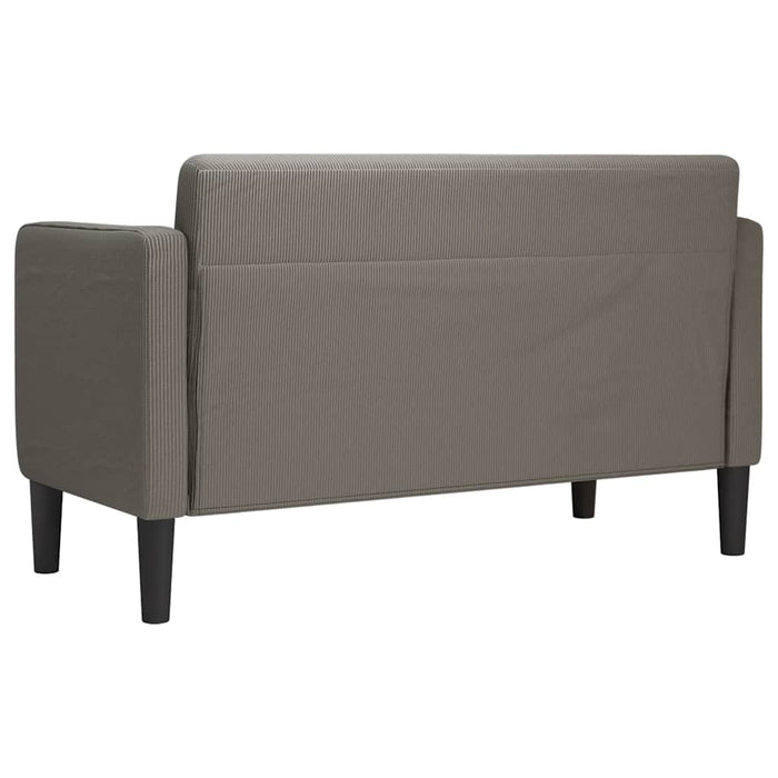 Canapea lovesea gri deschis 109 cm țesătură din velur - WALTI WALTI