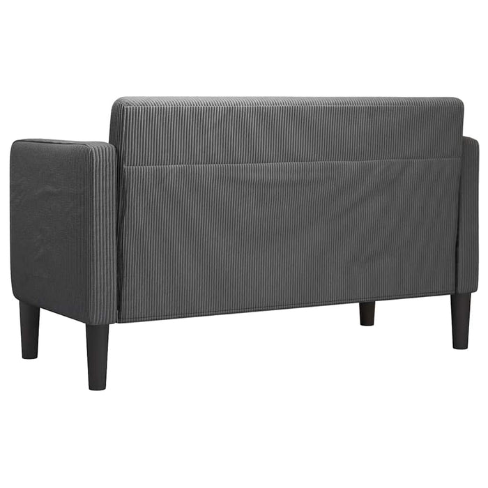 Canapea lovesea gri închis 109 cm țesătură velur - WALTI WALTI