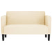 Canapea Loveseat crem 109 cm țesătură velur - WALTI WALTI