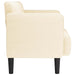 Canapea Loveseat crem 109 cm țesătură velur - WALTI WALTI