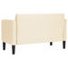 Canapea Loveseat crem 109 cm țesătură velur - WALTI WALTI