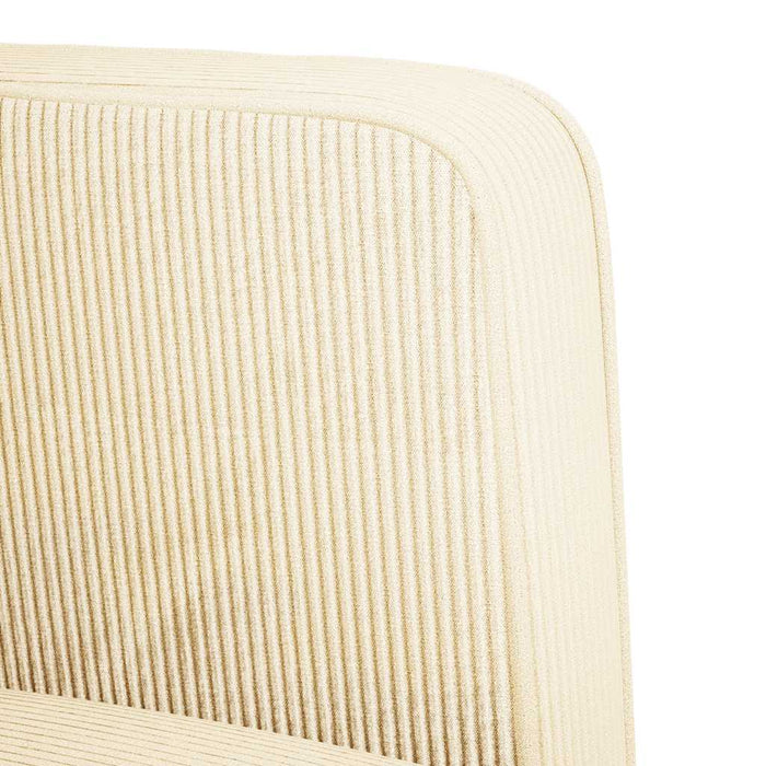 Canapea Loveseat crem 109 cm țesătură velur - WALTI WALTI