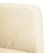 Canapea Loveseat crem 109 cm țesătură velur - WALTI WALTI