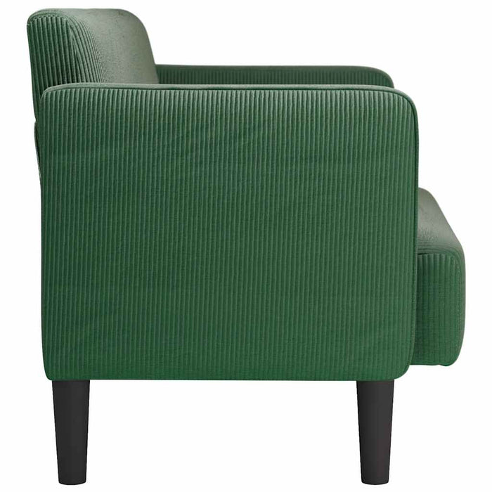 Canapea lovesea verde închis 109 cm țesătură velur - WALTI WALTI