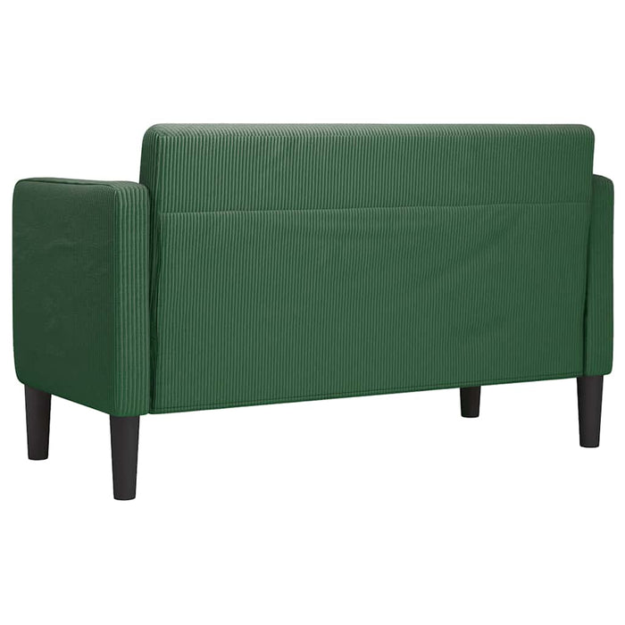 Canapea lovesea verde închis 109 cm țesătură velur - WALTI WALTI