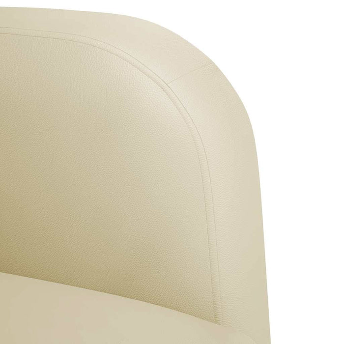 Canapea scaun cu cotiere crem 54 cm piele artificială - WALTI WALTI