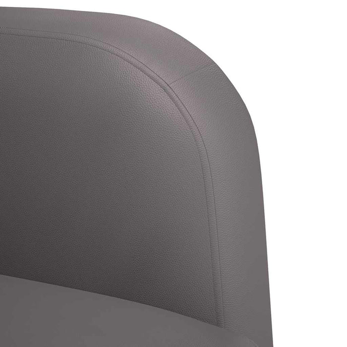 Canapea scaun cu cotiere gri 54 cm piele artificială - WALTI WALTI