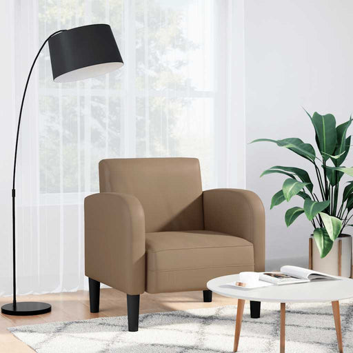 Canapea scaun cu cotiere Cappuccino 54 cm piele artificială - WALTI WALTI