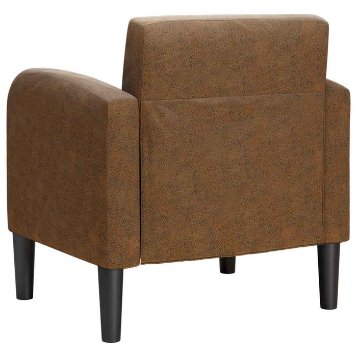 Canapea scaun cu cotiere maro 54 cm piele artificială - WALTI WALTI