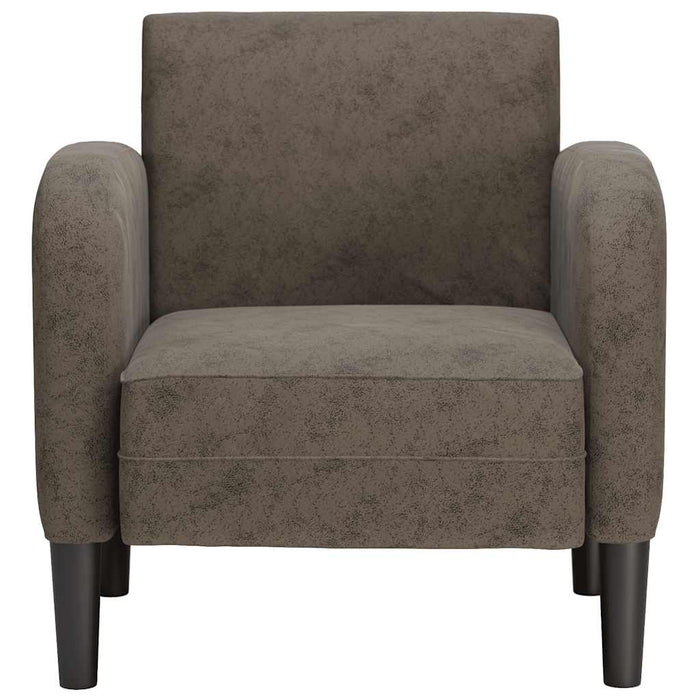 Canapea scaun cu cotiere Gri închis 54 cm piele artificială - WALTI WALTI