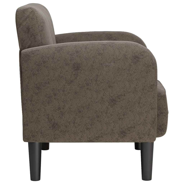 Canapea scaun cu cotiere Gri închis 54 cm piele artificială - WALTI WALTI