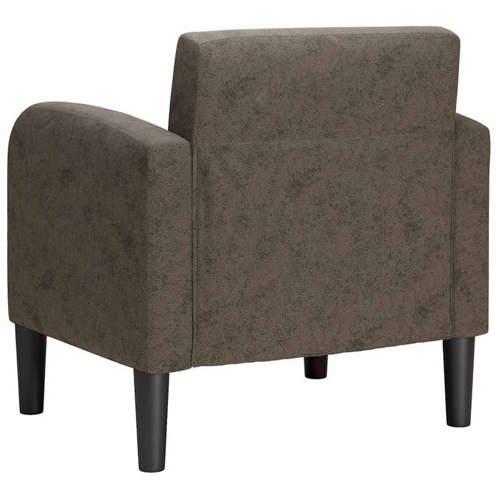 Canapea scaun cu cotiere Gri închis 54 cm piele artificială - WALTI WALTI