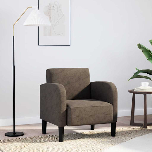Canapea scaun cu cotiere Gri închis 54 cm piele artificială - WALTI WALTI