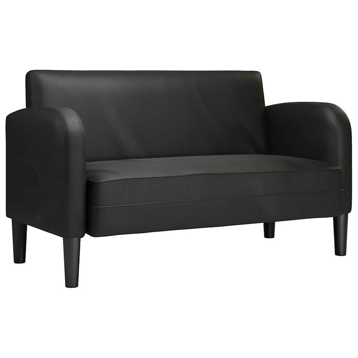Canapea loveseat neagră 110 cm piele artificială - WALTI WALTI