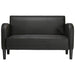 Canapea loveseat neagră 110 cm piele artificială - WALTI WALTI