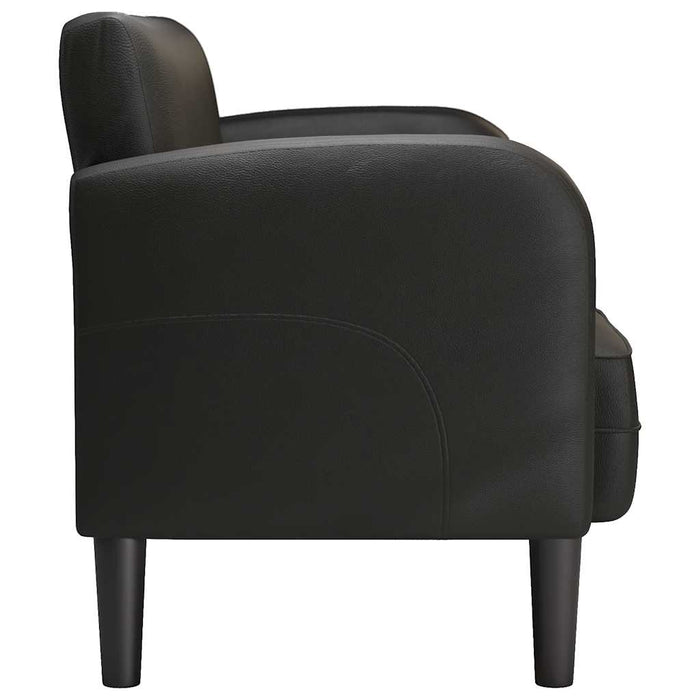 Canapea loveseat neagră 110 cm piele artificială - WALTI WALTI
