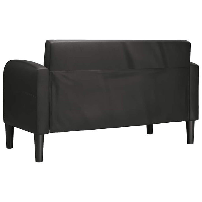 Canapea loveseat neagră 110 cm piele artificială - WALTI WALTI