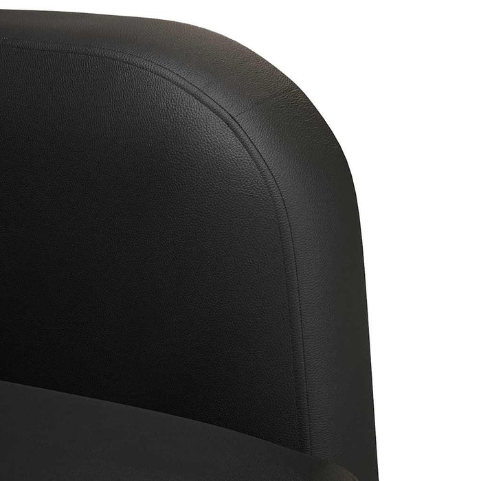 Canapea loveseat neagră 110 cm piele artificială - WALTI WALTI
