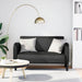 Canapea loveseat neagră 110 cm piele artificială - WALTI WALTI