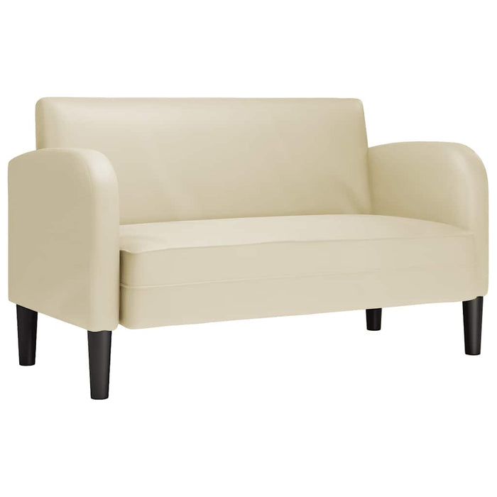 Canapea Loveseat crem 110 cm piele artificială - WALTI WALTI