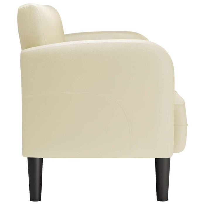 Canapea Loveseat crem 110 cm piele artificială - WALTI WALTI