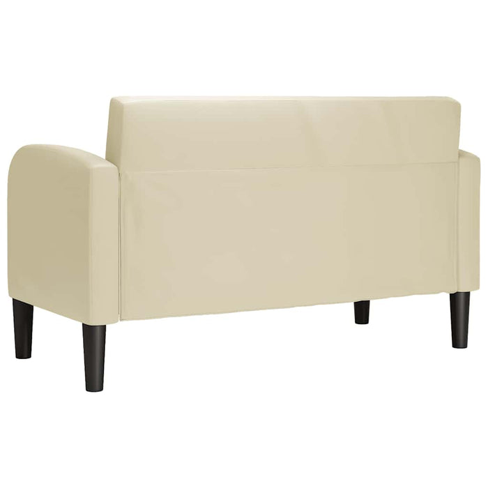 Canapea Loveseat crem 110 cm piele artificială - WALTI WALTI