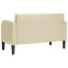Canapea Loveseat crem 110 cm piele artificială - WALTI WALTI