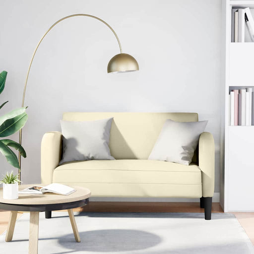 Canapea Loveseat crem 110 cm piele artificială - WALTI WALTI