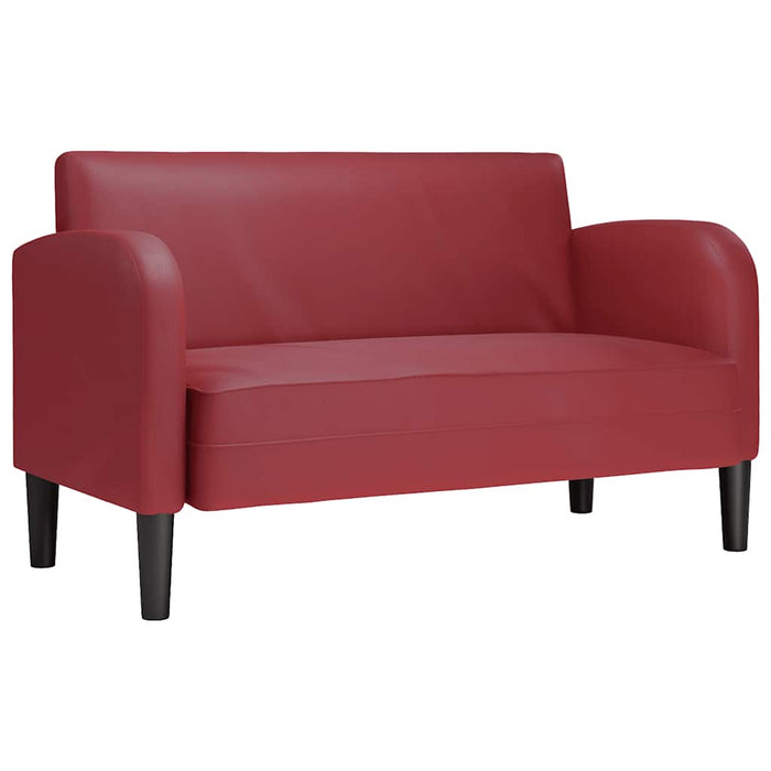 Canapea cu rădăcină roșu vin 110 cm piele artificială WALTI