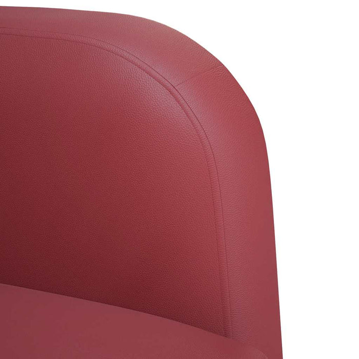 Canapea cu rădăcină roșu vin 110 cm piele artificială WALTI