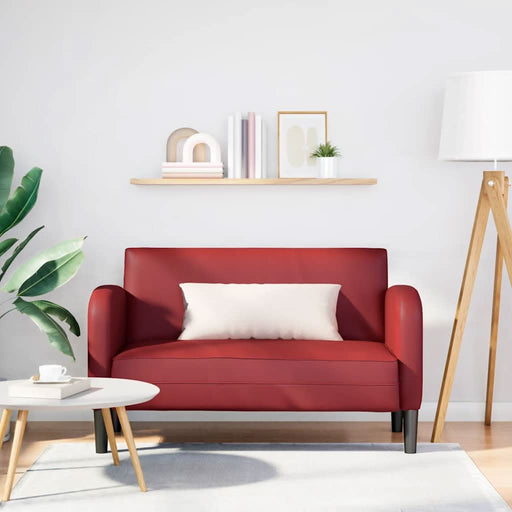 Canapea cu rădăcină roșu vin 110 cm piele artificială - WALTI WALTI